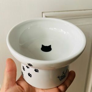 Necoichi Regular Raised Cat Food Bowl